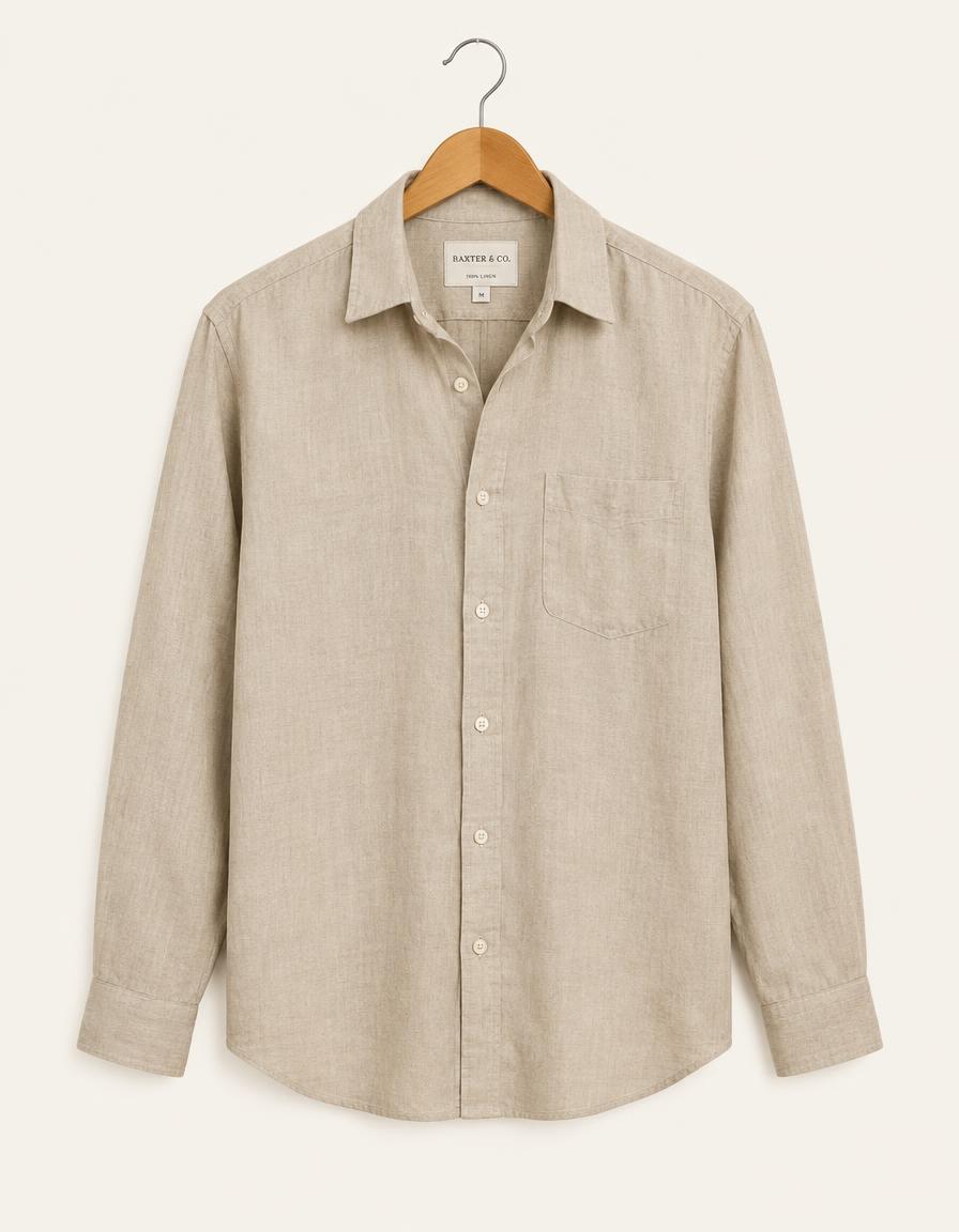 Demo sand linen shirt